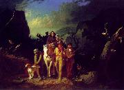 George Caleb Bingham Daniel Boone Escorting Settlers through the Cumberland Gap oil on canvas